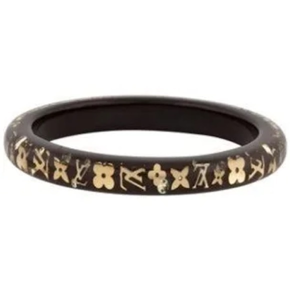 Beautiful perfect condition vintage Louis Vuitton resin inclusion bangle - Picture 3 of 5